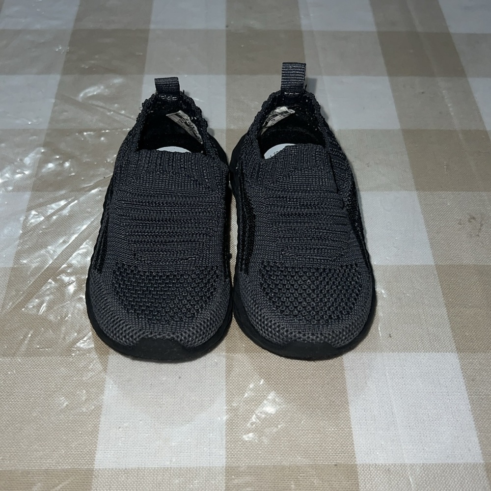 Toddler Black Slip-On Sneakers